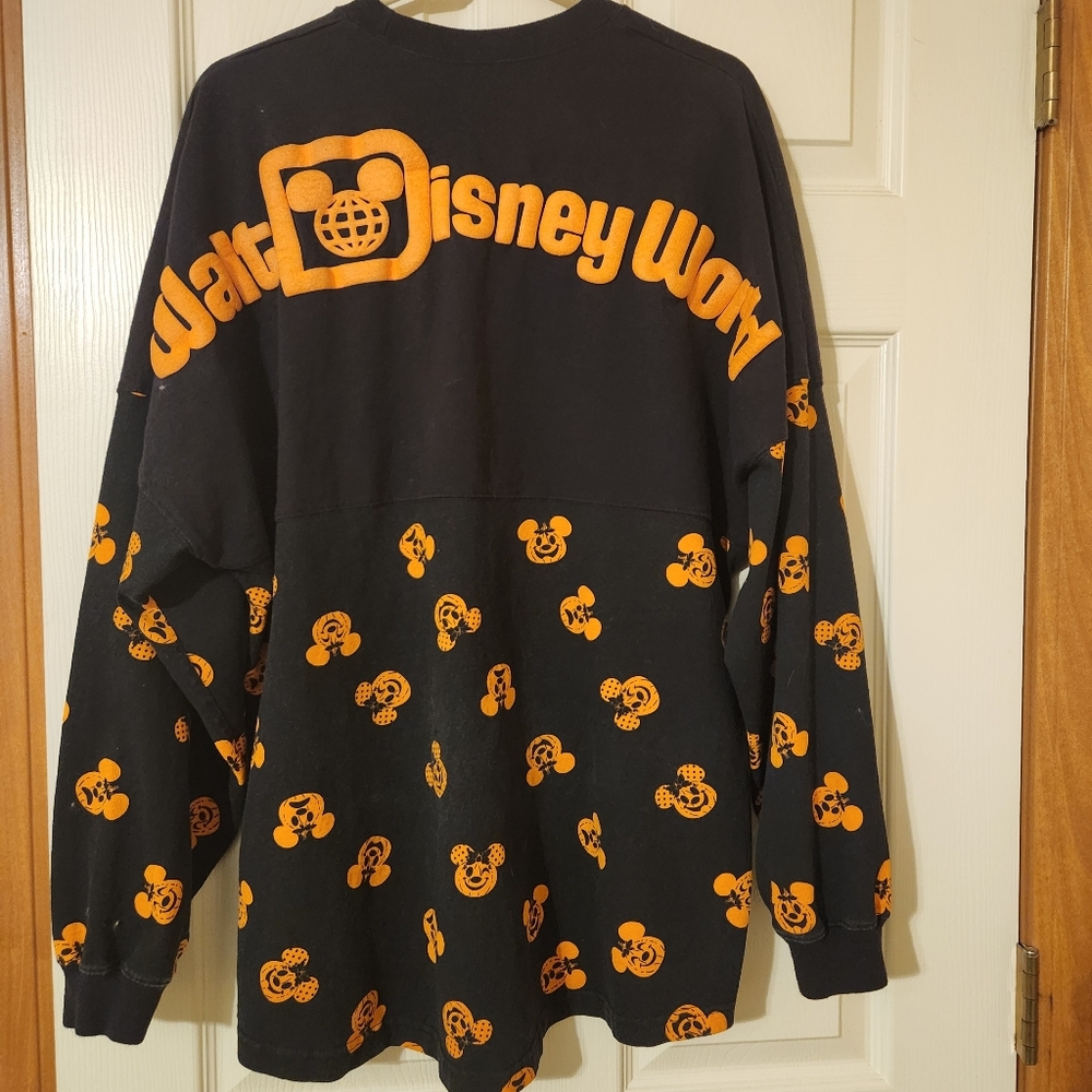 Walt Disney World 2021 Mickey Minnie Halloween Pumpkin Spirit Jersey Size Large - Picture 5 of 6